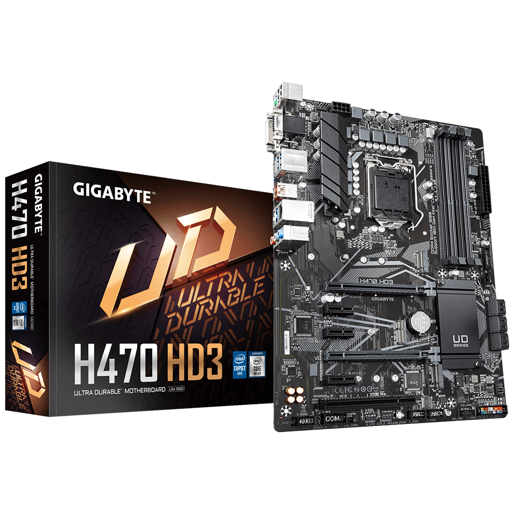gigabyte-h470-hd3-10th-gen-ultra-durable-atx-motherboard GIGABYTE H470 HD3 10th Gen Ultra Durable ATX Motherboard - Image 1