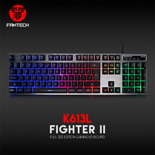fantech-k613l-fighter-ii-gaming-keyboard-with-num-pad FANTECH K613L Fighter II Gaming Keyboard (With Num Pad) - Image 1